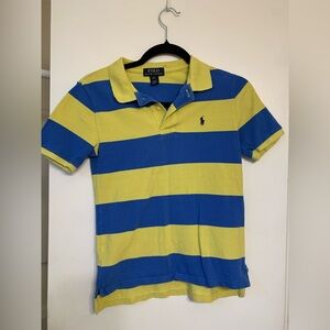 Polo by Ralph Lauren Yellow & Blue Striped Kids Polo